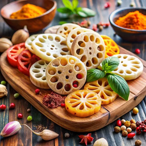 สลัดรากบัวเครื่องเทศ